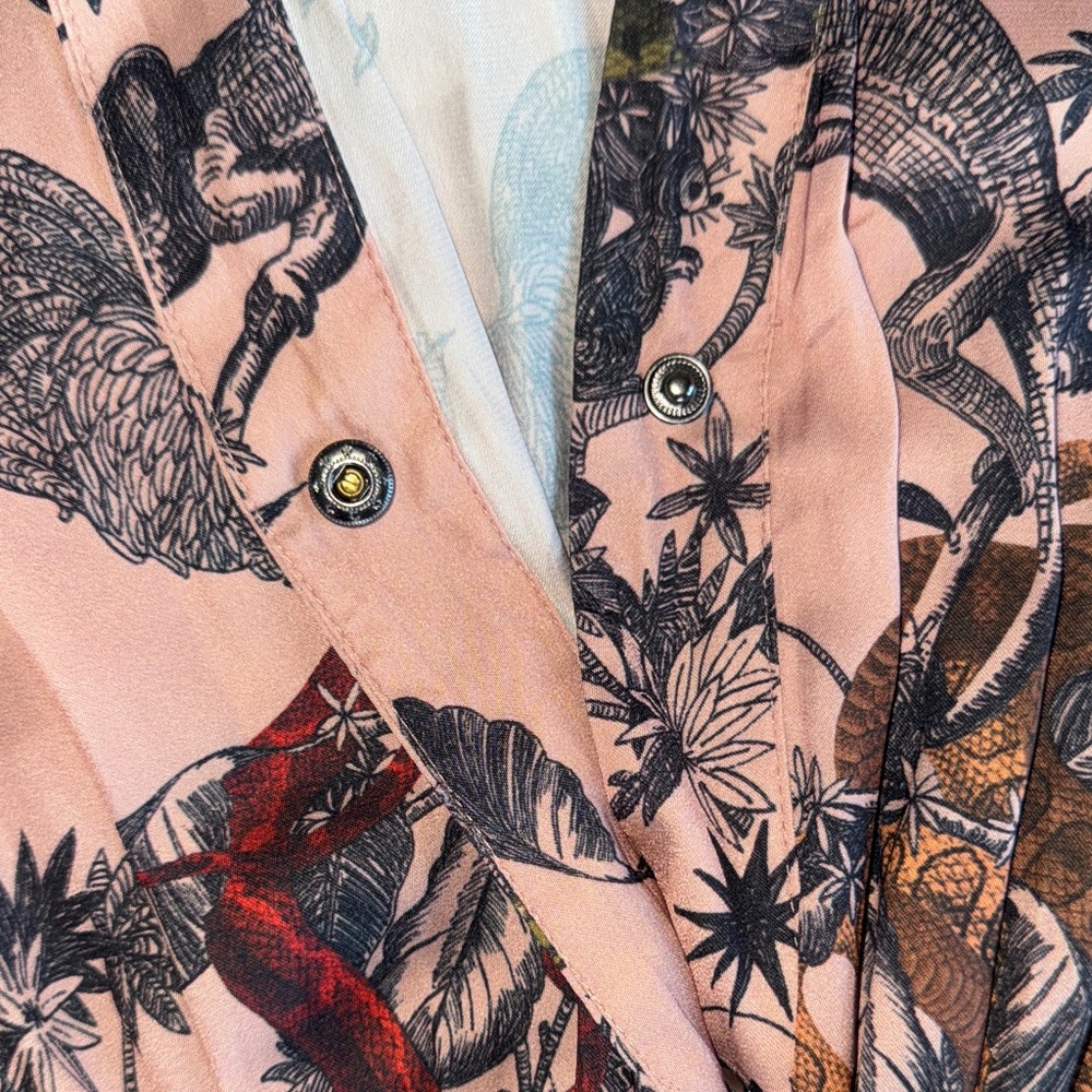 Scotch & Soda Dusty Rose Witchy Print Long Sleeve Dress - Picture 7 of 13